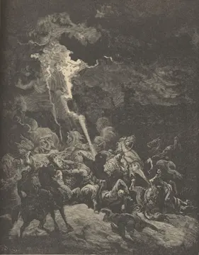 Elijah Destroying the Messengers of Ahaziah